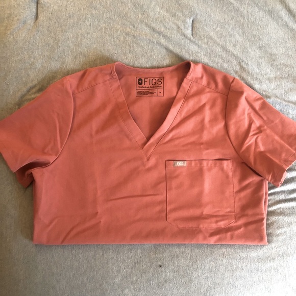 Figs Other - FIGS Mauve Catarina One-Pocket Scrub Top